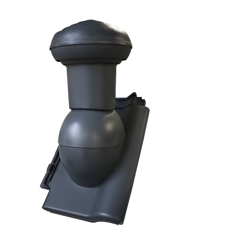 Odvětrávací komínek VITRIUM (sanitární) 125mm (do taškových betonových a pálených krytin) MDM