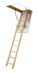 Výsuvné dřevěné schody LDK | Výška místnoti 280cm 60x120cm, Výška místnoti 280cm 70x120cm, Výška místnoti 280cm 70x130cm, Výška místnoti 280cm 70x140cm