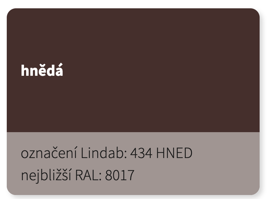 LINDAB - Střešní trapézové plechy LTP45 - 0,6mm Elite HNED 434 (RAL 8017)