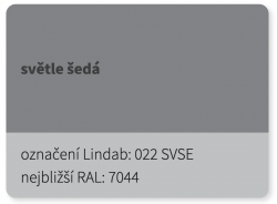LINDAB - Střešní trapézové plechy LTP20 - 0,5mm Elite MAT SVSE 022 (RAL 7044)