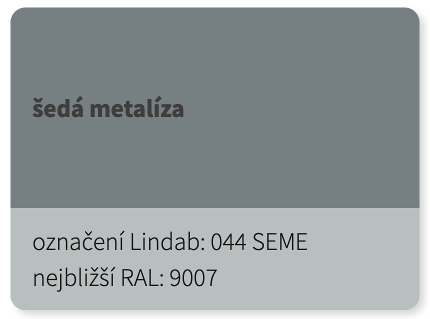 LINDAB - CTGP UNI - Čelo hřebenáče perforované k NTP UNI - Elite SEME 044 (RAL 9007)