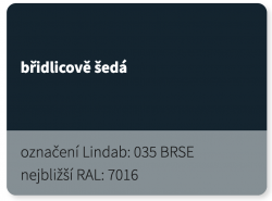 LINDAB - FO-R-END - Koncový hřebenáč - Elite MAT HNED 434 (RAL 8017)