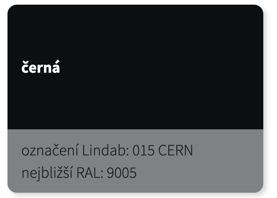 LINDAB - FO-R-END - Koncový hřebenáč - CLASSIC CERN 015 (RAL 9005)