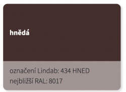 LINDAB - FO-R-END - Koncový hřebenáč - Elite MAT CERN 015 (RAL 9005)