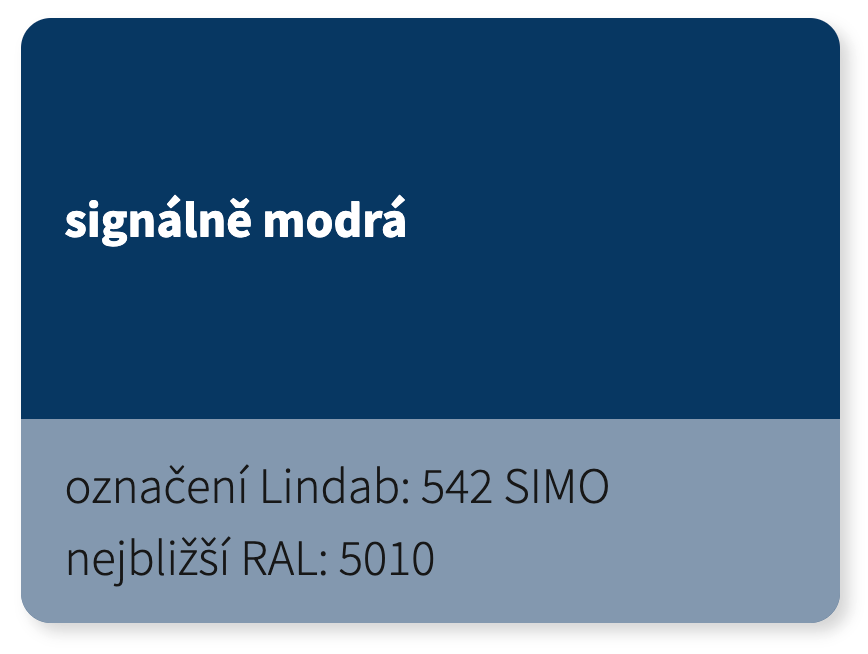LINDAB - Trapézový plech T8 - 0,5mm CLASSIC SIMO 542 (RAL 5010)