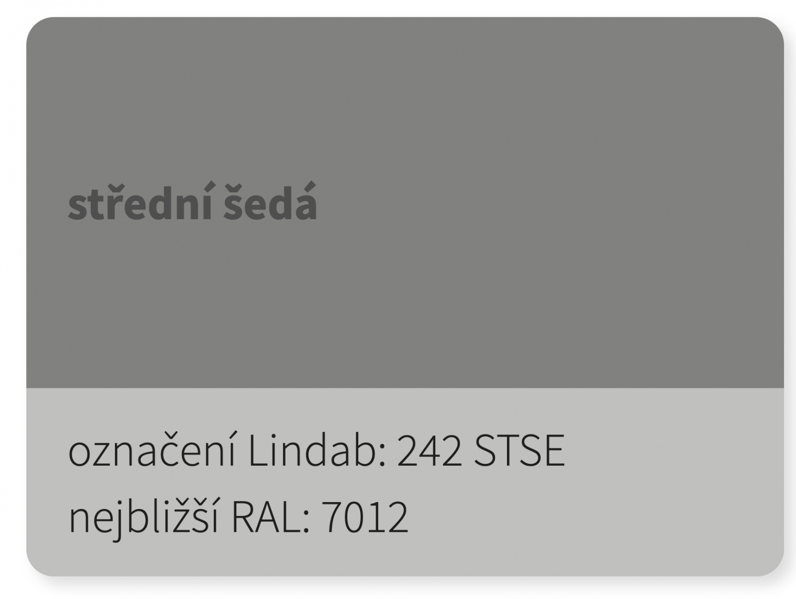 LINDAB - C1SRP - Hřebenový / nárožní profil nevětraný pro CLICK - 0,6mm Durafrost STSE 242 (RAL 7012)