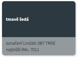 LINDAB - OVMSRP - Přechodový plech - Přechodový plech – mansarda univerzální - 0,5mm CLASSIC CERN 015 (RAL 9005)