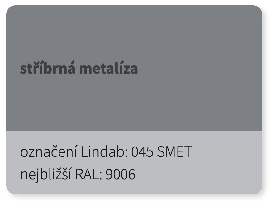 LINDAB - RD - Úžlabí univerzální - 0,5mm CLASSIC SMET 045 (RAL 9006)