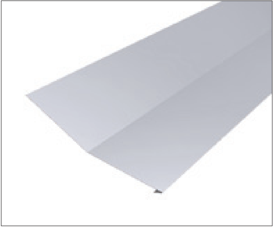 LINDAB - OVKSRP - Přechodový plech – přechod sklonů univerzální - 0,5mm CLASSIC ANTI 001 (RAL 9002)