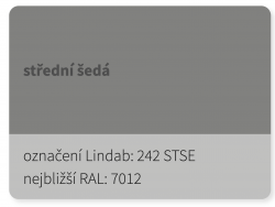 LINDAB - SLSRP - Lemování ke zdi / podélné pro Click - 0,5mm Elite SVSE 022 (RAL 7044)