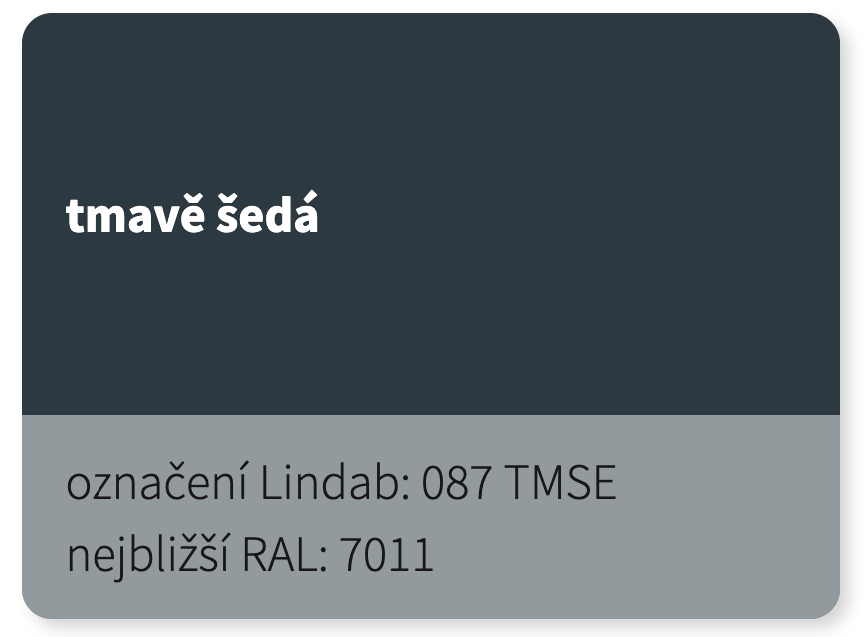 LINDAB - SET střešní lávky v délce 1,3 m, Profilované krytiny (taška) - TMSE 087 (RAL 7011)