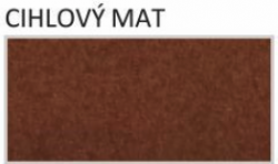 BLACHDOM MOON tašková tabule - 0,60mm, Hliník MAT Norsko: CIHLOVÝ MAT BLACHDOM PLUS