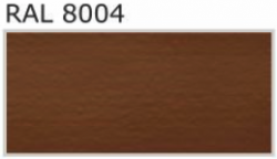 BLACHDOM MOON tašková tabule - 0,50mm, PU STORM Mat: 8004 MAT BLACHDOM PLUS