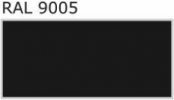 BLACHDOM ATRACTIV tašková tabule - 0,50mm, PE Lesk: RAL 9005 BLACHDOM PLUS