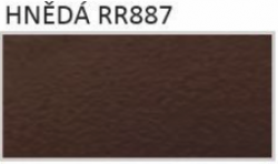 BLACHDOM Click Panel 28 - RS6 - 0,50mm, SSAB Mat Švédsko: RR32 HNĚDÝ MAT BLACHDOM PLUS