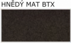 BLACHDOM Trapézový panel PDT 19 - imitace falcované krytiny - 0,50mm, UltraMat: HNĚDÝ MAT BTX BLACHDOM PLUS