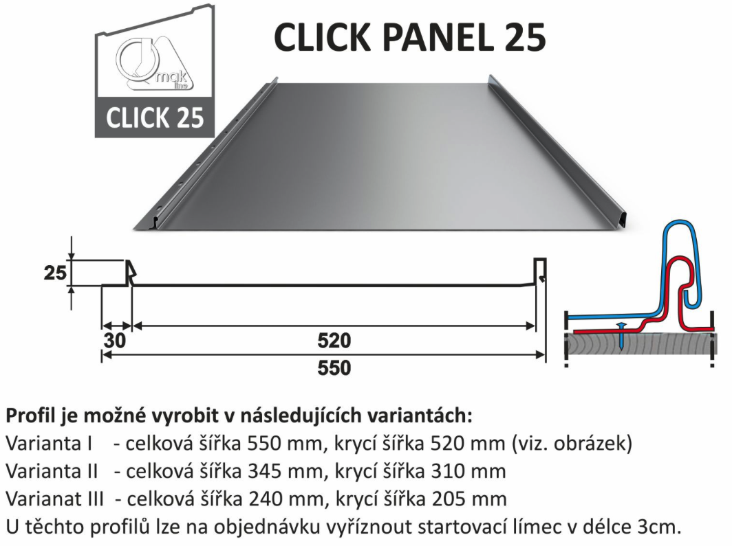 BLACHDOM Click Panel 25 BLACHDOM PLUS
