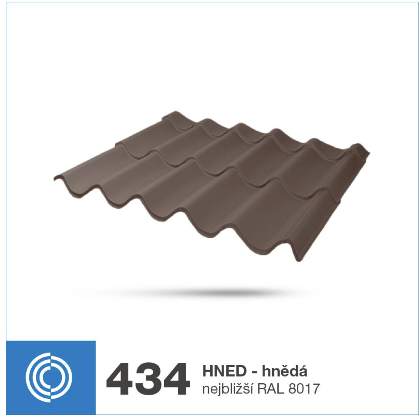 LINDAB - Plechová krytina Lindab Topline - 0,5mm Elite HNED 434 (RAL 8017)