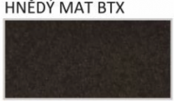 BLACHDOM Hřebenáč Click - 0,50mm, UltraMat: HNĚDÝ MAT BTX BLACHDOM PLUS