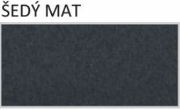 BLACHDOM Ventilační lišta pod hřebenáč Click perforovaná dlouhá - 0,50mm, UltraMat: ŠEDÝ MAT BLACHDOM PLUS