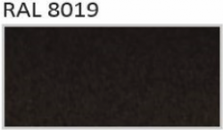 BLACHDOM Hřebenáč půlkulatý - 0,50mm, PE Granite Quartz: BLACK BLACHDOM PLUS