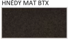 BLACHDOM Pultový hřebenáč - 0,50mm, UltraMat: HNĚDÝ MAT BTX BLACHDOM PLUS