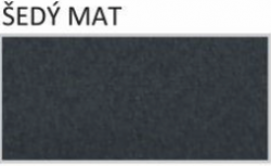 BLACHDOM Závětrná lišta dvojitá - 0,50mm, PE Granite Quartz: GREY BLACHDOM PLUS